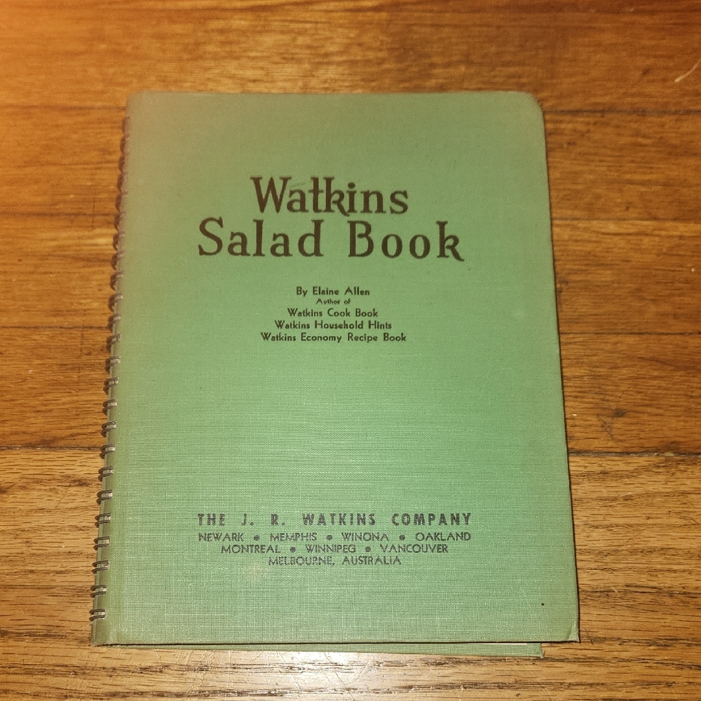 Watkins Salad Book - Green Cover